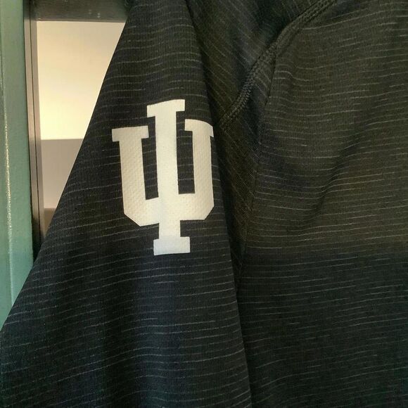 IU Dark Black Long Sleeve Hoodie - Unity & Peace Design - Picture 2 of 7